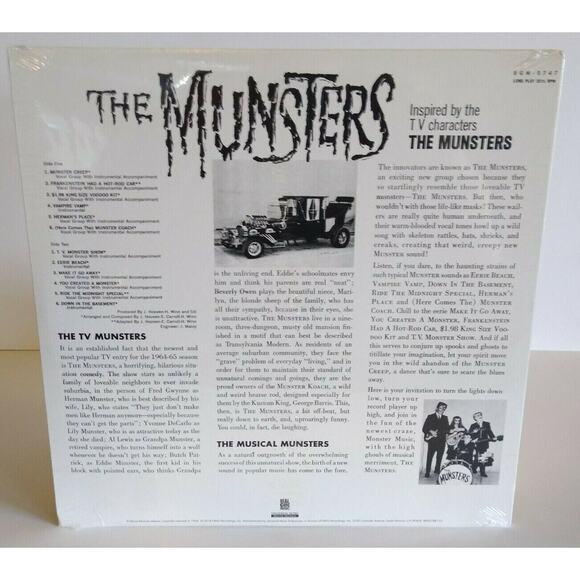 The Munsters Vinyl LP Record Album Halloween Surf Mod Monster Orange Pumpkin Ltd - Picture 3 of 5